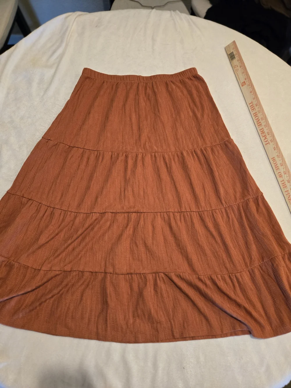 Chelsea & Theodore Rust-Toned Circle Skirt